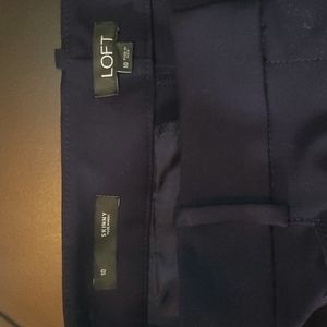 LOFT Navy Skinny Pant